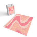 Blush Dream - Retro Pink Abstract Jigsaw Puzzle Gallery Image 2