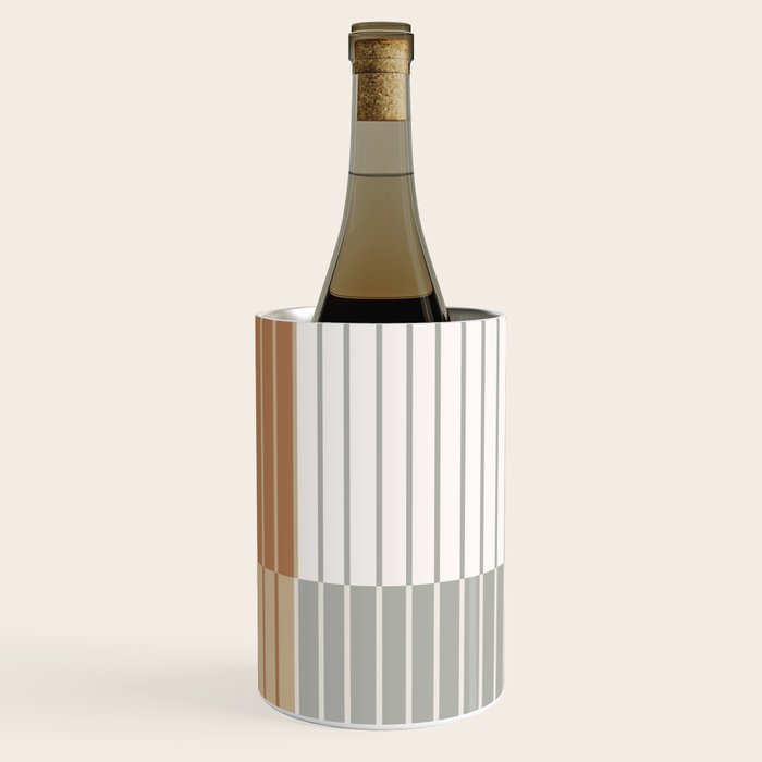 Color Block Line Abstract LXXVI Wine Chiller Gallery Image 1
