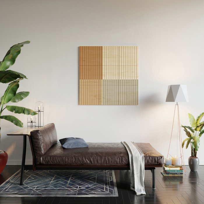Color Block Line Abstract LXXVI Wood Wall Art Gallery Image 2