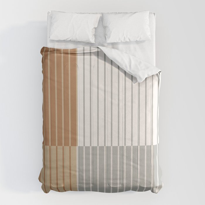Color Block Line Abstract LXXVI Comforter Gallery Image 6