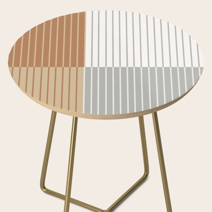 Color Block Line Abstract LXXVI Side Table Gallery Image 2