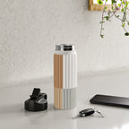 Color Block Line Abstract LXXVI Water Bottle Gallery Image 4