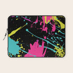 Splatter Paint Black Laptop Sleeve Gallery Image 1