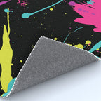 Splatter Paint Black Rug Gallery Image 4