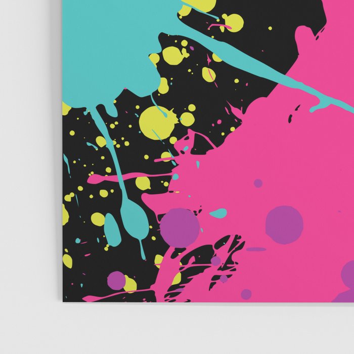 Splatter Paint Black Poster Gallery Image 3