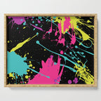 Splatter Paint Black Serving Tray Gallery Image 1