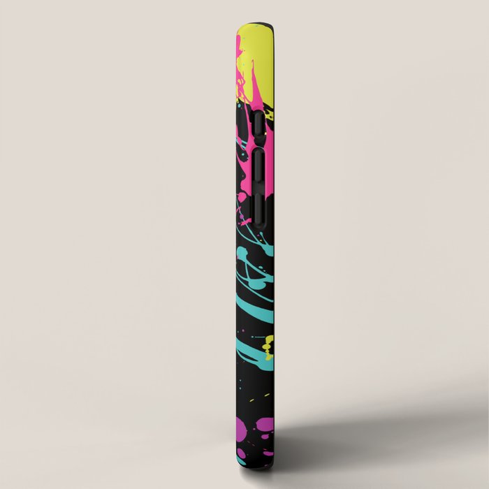 Splatter Paint Black iPhone Case Gallery Image 2