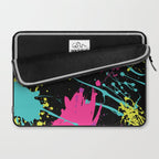 Splatter Paint Black Laptop Sleeve Gallery Image 2