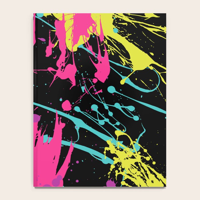 Splatter Paint Black Notebook Gallery Image 4
