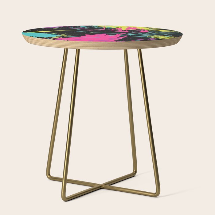 Splatter Paint Black Side Table Gallery Image 1