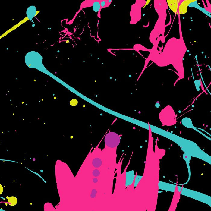 Splatter Paint Black Coffee Mug Gallery Image 2