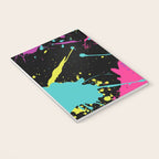 Splatter Paint Black Notebook Gallery Image 3