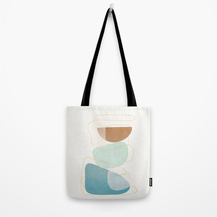 Soft Abstract Shapes 16 Tote Bag Gallery Image 2