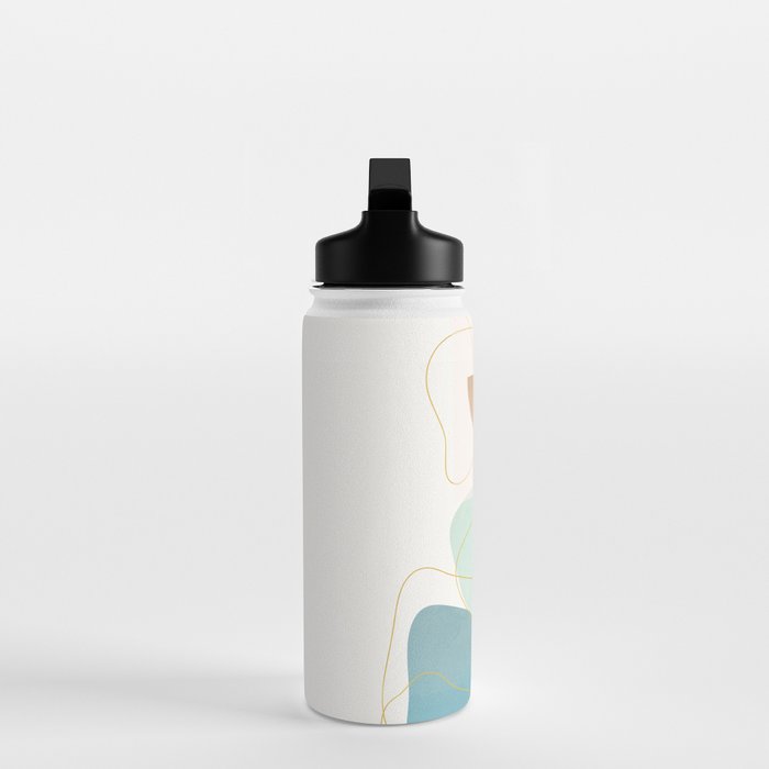 Soft Abstract Shapes 16 Water Bottle Gallery Image 3