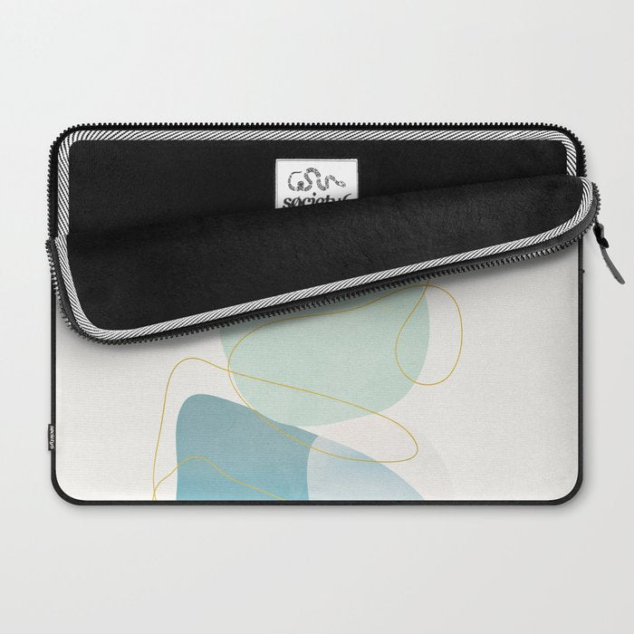 Soft Abstract Shapes 16 Laptop Sleeve Gallery Image 2