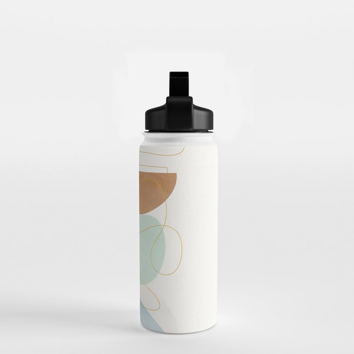 Soft Abstract Shapes 16 Water Bottle Gallery Image 2