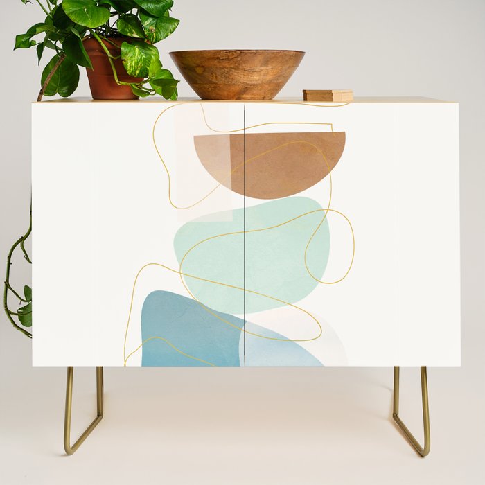 Soft Abstract Shapes 16 Credenza Gallery Image 1