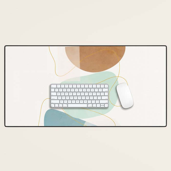 Soft Abstract Shapes 16 Desk Mat Gallery Image 1