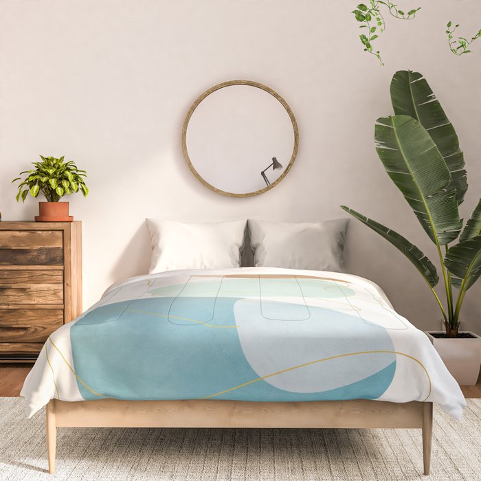 Soft Abstract Shapes 16 Comforter Gallery Image 3