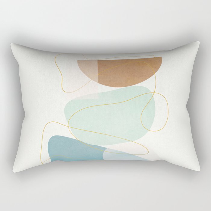 Soft Abstract Shapes 16 Rectangular Pillow Gallery Image 2