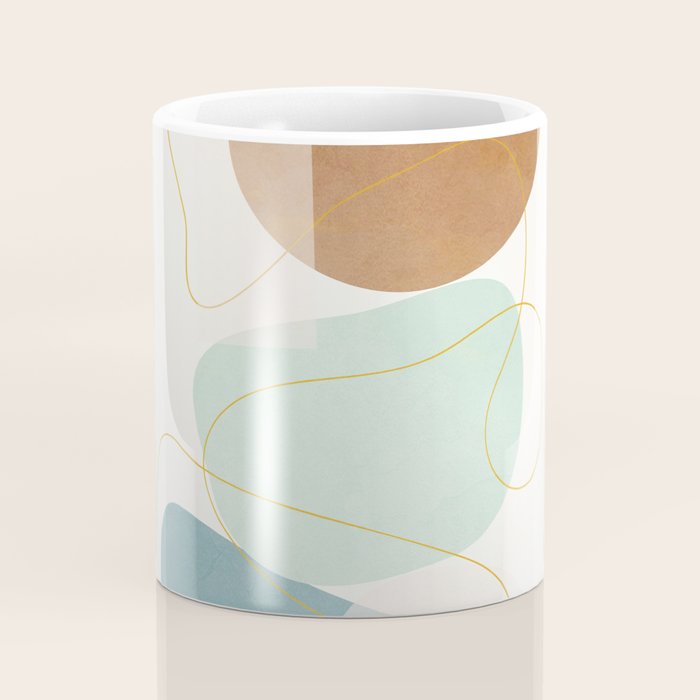 Soft Abstract Shapes 16 Coffee Mug Gallery Image 4