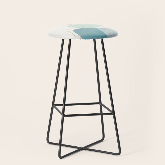 Soft Abstract Shapes 16 Stool Gallery Image 1