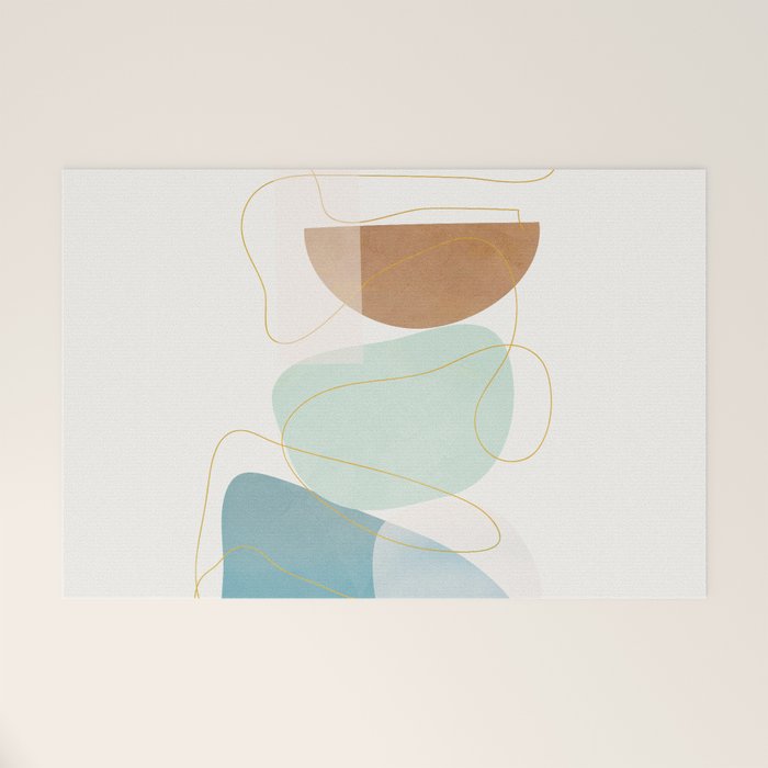Soft Abstract Shapes 16 Welcome Mat Gallery Image 1