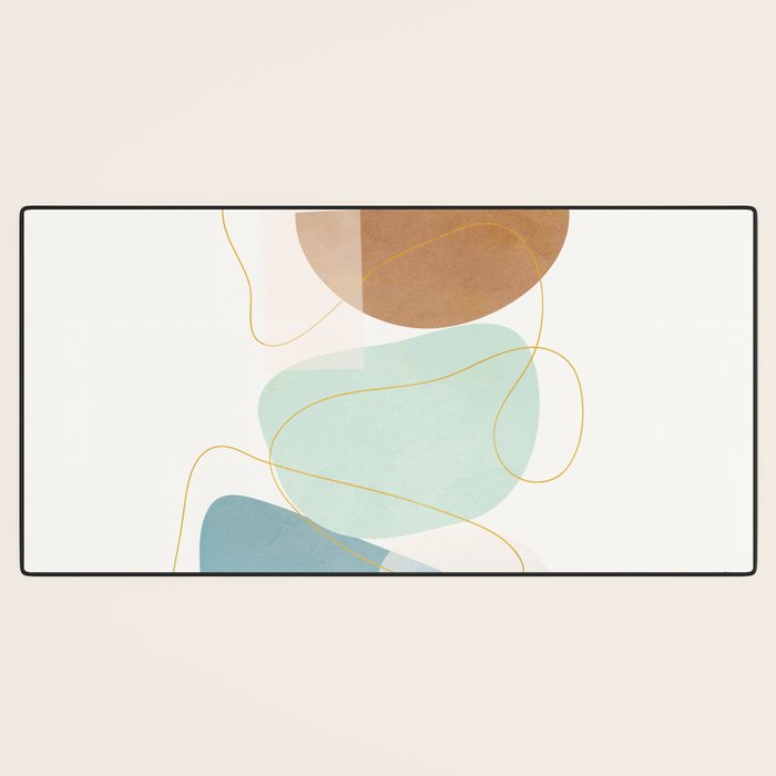 Soft Abstract Shapes 16 Desk Mat Gallery Image 3