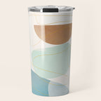 Soft Abstract Shapes 16 Travel Mug Gallery Image 1