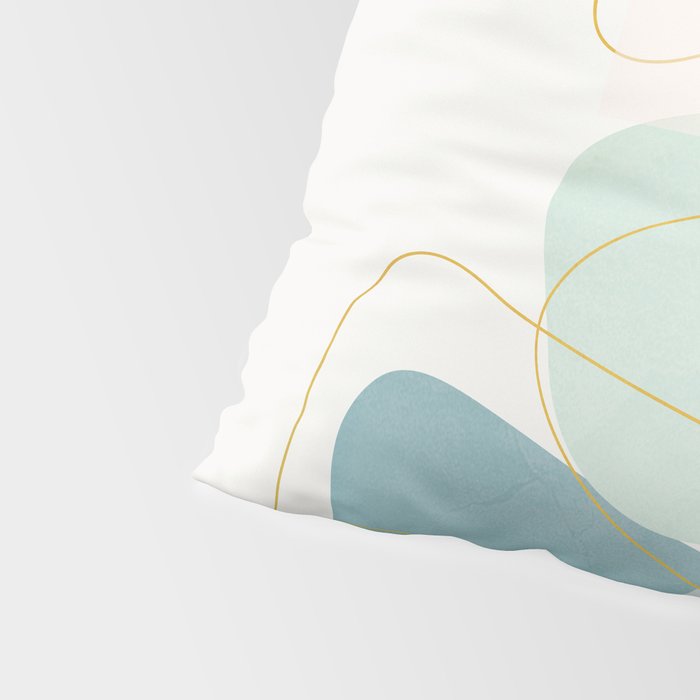 Soft Abstract Shapes 16 Pillow Sham Gallery Image 4