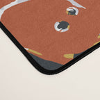Vibrant coral reef light grey downtoned Desk Mat Gallery Image 4