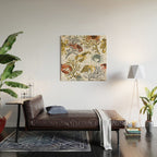 Vibrant coral reef light grey downtoned Wood Wall Art Gallery Image 2