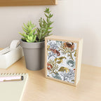 Vibrant coral reef light grey downtoned Mini Art Print Gallery Image 2