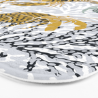 Vibrant coral reef light grey downtoned Bath Mat Gallery Image 3