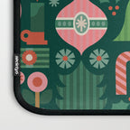 Gifts of Christmas Pattern - Green & Pink Laptop Sleeve Gallery Image 3