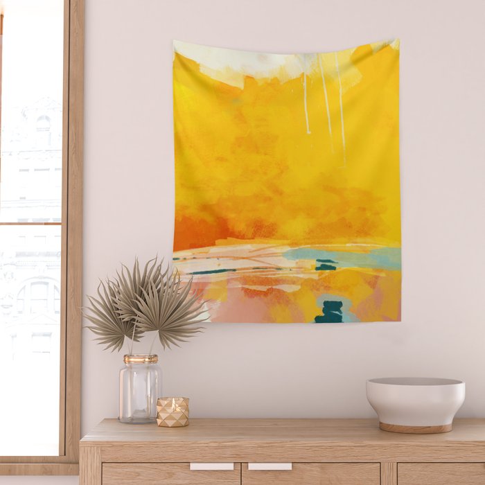 sunny landscape Wall Tapestry Gallery Image 2