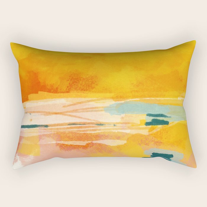 sunny landscape Rectangular Pillow Gallery Image 1