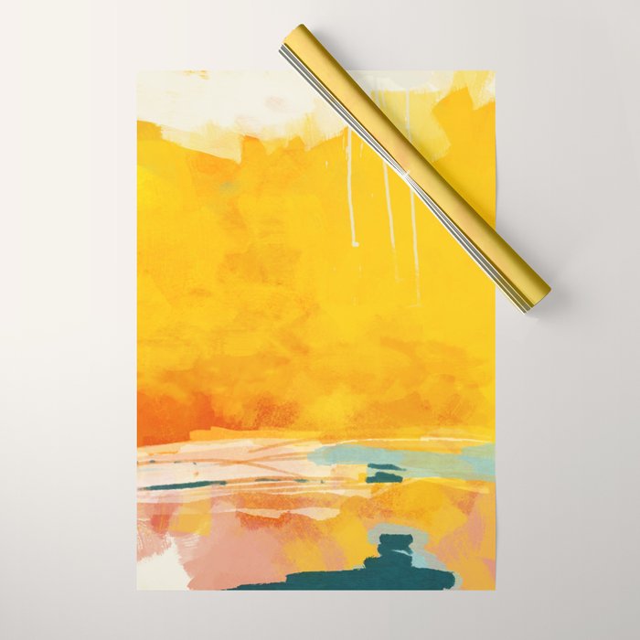 sunny landscape Wrapping Paper Gallery Image 1