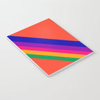 BE HAPPY - rainbow retro typography Notebook Gallery Image 3