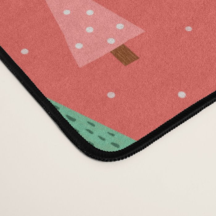 Holly Jolly Trees Desk Mat Gallery Image 4