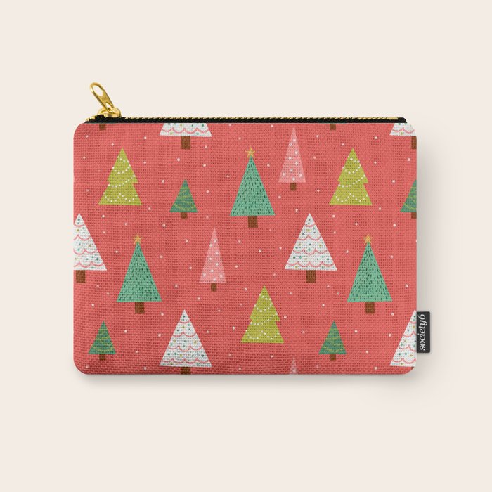 Holly Jolly Trees Carry All Pouch Gallery Image 1