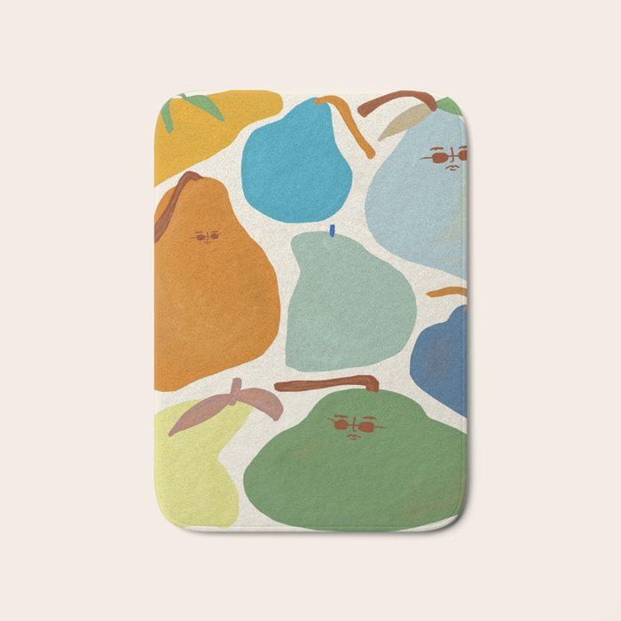 Red Hot Chili Pears Bath Mat Gallery Image 1