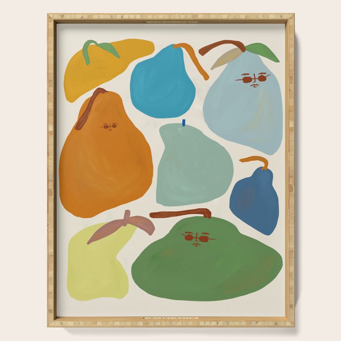 Red Hot Chili Pears Serving Tray Gallery Image 1