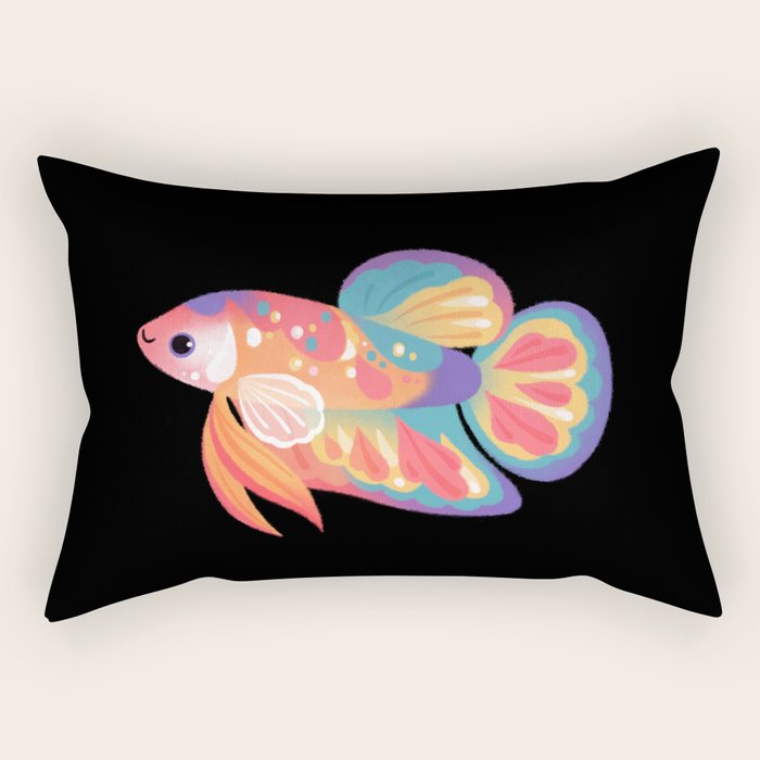 Koi betta Rectangular Pillow Gallery Image 1