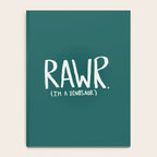 Rawr. I'm a Dinosaur. Turquoise. Notebook Gallery Image 4
