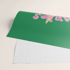 Aries Dessert in Kelly Green & Pink Wrapping Paper Gallery Image 2
