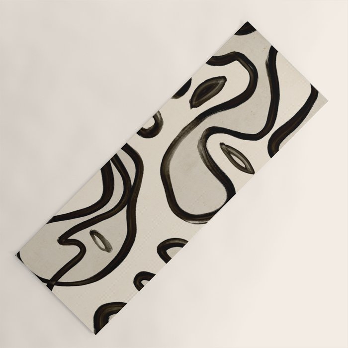Abstract line art 249 Yoga Mat Gallery Image 1