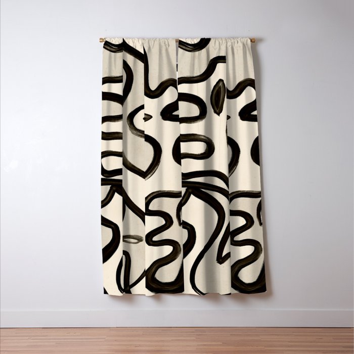 Abstract line art 249 Window Curtain Gallery Image 3