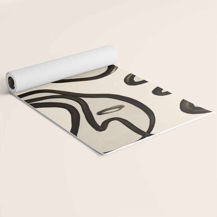 Abstract line art 249 Yoga Mat Gallery Image 2
