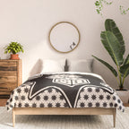 Lucky You Dice in Black and White Comforter Gallery Image 3